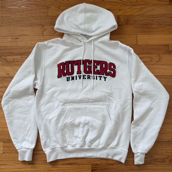 Champion Tops - White Champion Rutgers Sweatshirt